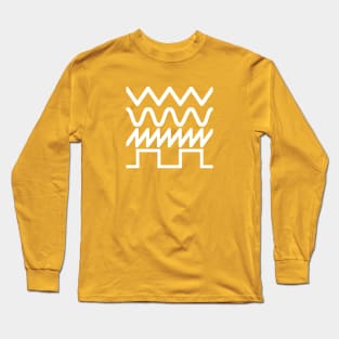 SYNTHESIZER WAVEFORMS #4 FATWAVES Long Sleeve T-Shirt